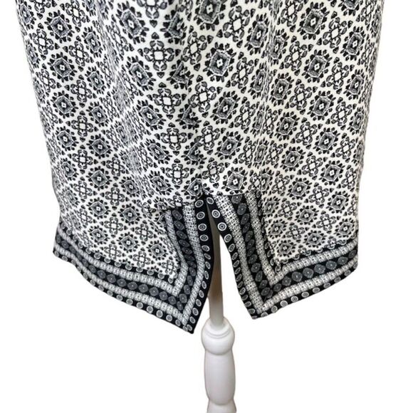 Max Studio Kimono Black and White Medallion Print Small (Will Fit Many Sizes) - Picture 4 of 12